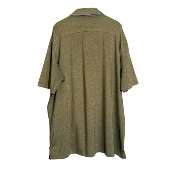 Duluth Polo Golf Shirt Men Sz XL Pocket Casual Collar Button Summer Comfy Olive - Picture 2 of 8